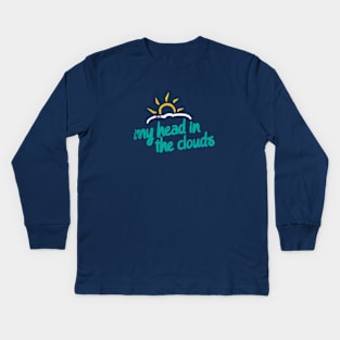 Head In The Clouds Introvert Kids Long Sleeve T-Shirt